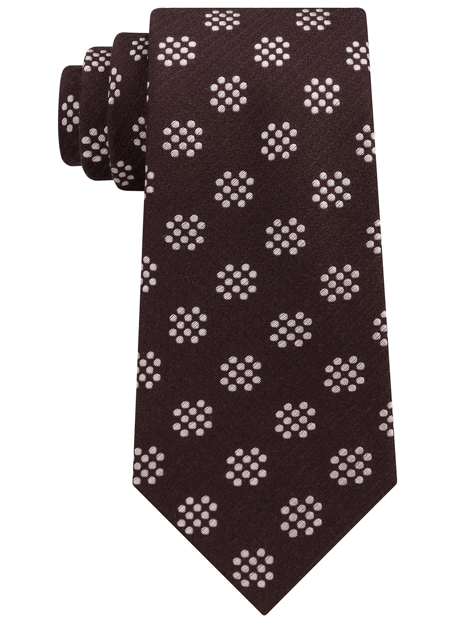 Sean John Mens Herringbone Self-tied Bow Tie